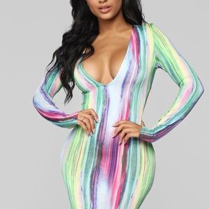 Multi-colored Maxi Dress